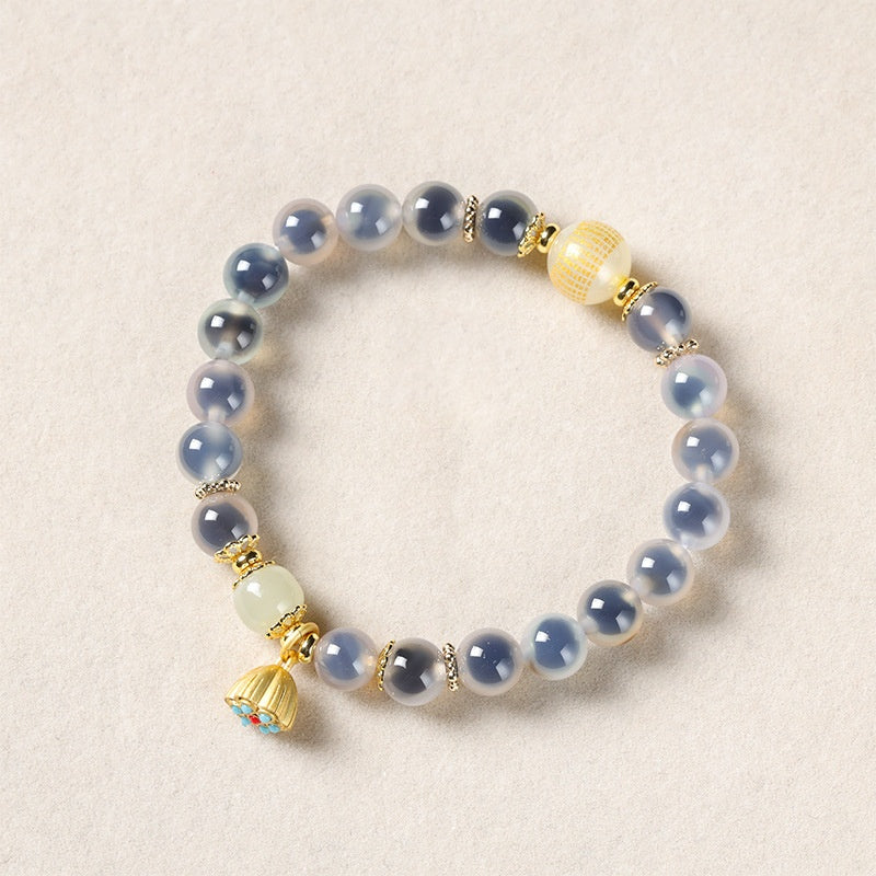 Sugar-core Glaze Bead Fortune Bracelet (8mm) I