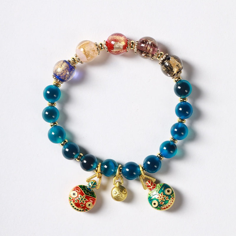 Sugar-core Glaze Bead Fortune Bracelet (8mm) II